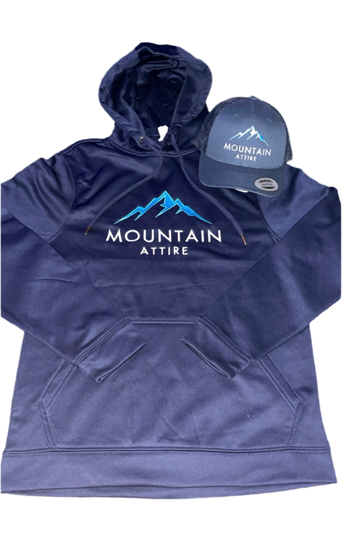 Navy& Aqua Blue Hoodie